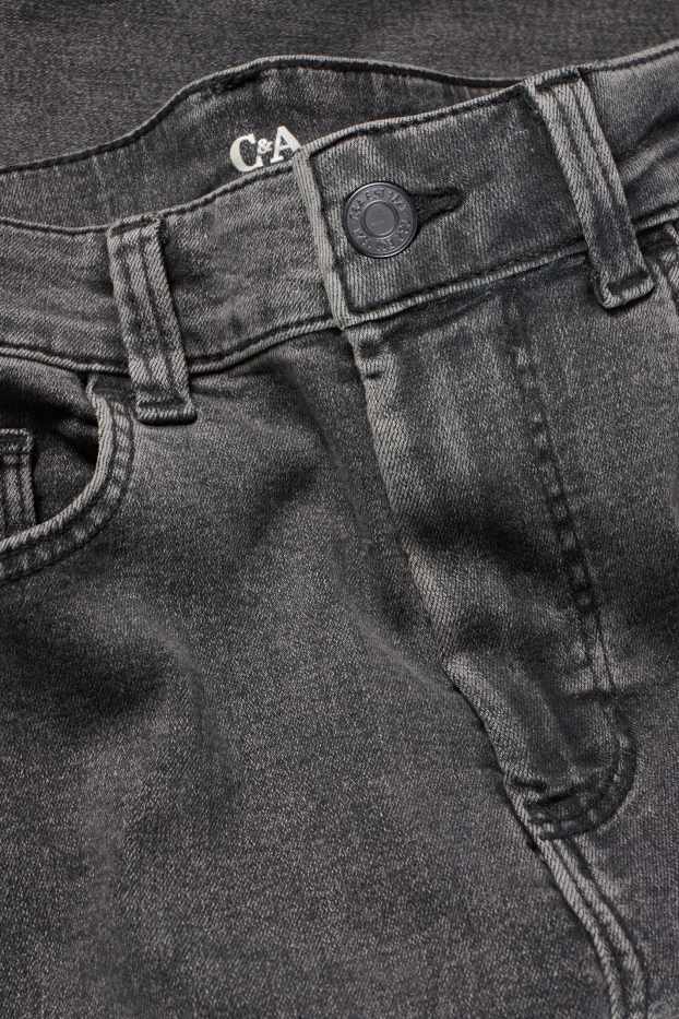Femei - Jegging jeans - talie înaltă - denim-gri