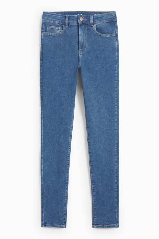 Femei - Jegging jeans - talie înaltă - denim-albastru