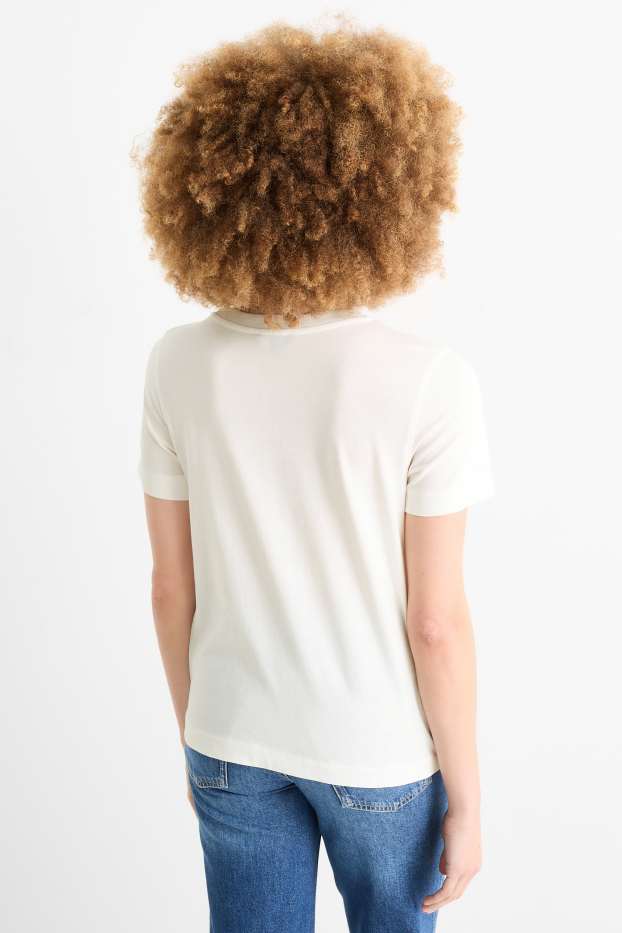 Dámské - Tričko - regular fit - bílá