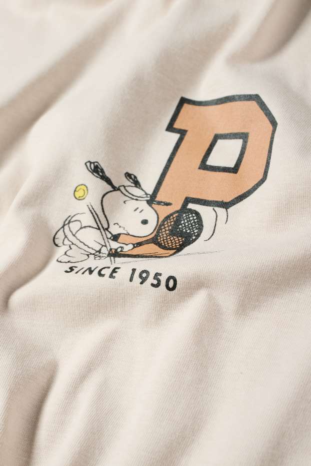 Femei - Tricou - supradimensionat - Peanuts - bej deschis