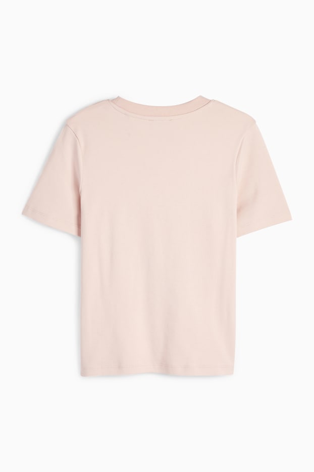 Dámské - Tričko - regular fit - růžová