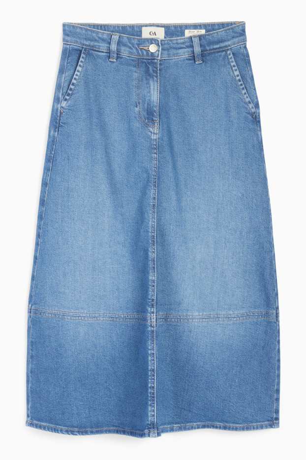 Femei - Fustă de blugi - denim-albastru deschis