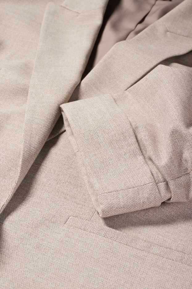 Femei - Blazer lung - regular fit - structurat - bej