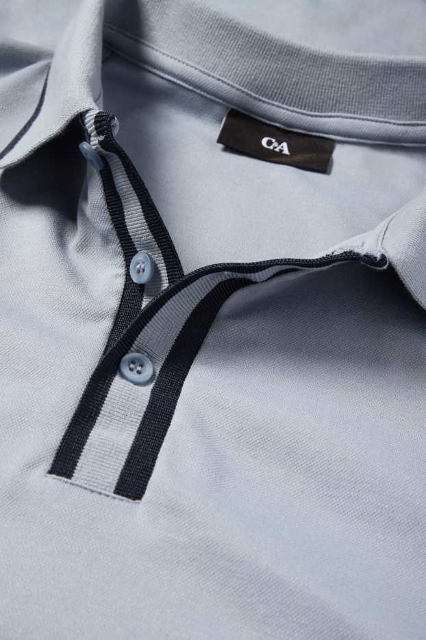 Bărbați - Tricou polo - gri