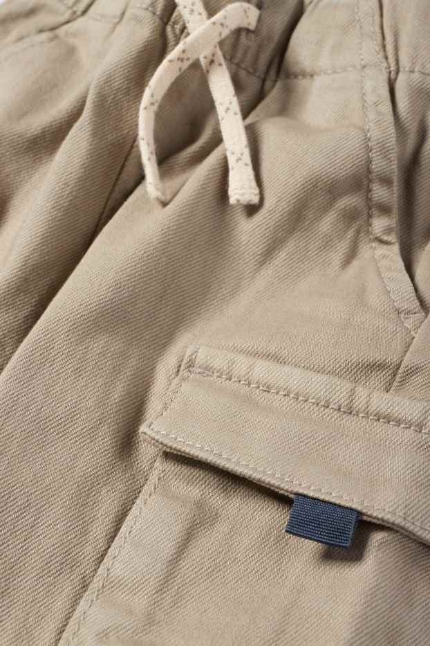 Bebeluși - băieți - Pantaloni cargo bebeluși - bej
