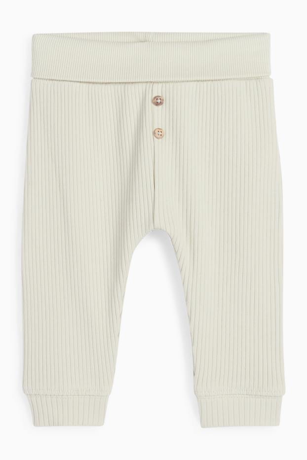 Unisex - Legume - compleu bebeluși - 2 piese - alb-crem