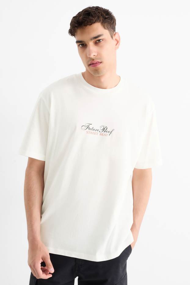 Bărbați - Tricou - relaxed fit - alb