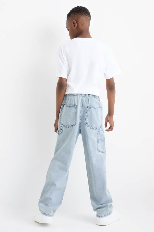Children Boys - Loose fit jeans - denim-light blue