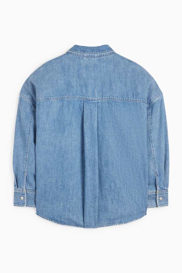 Femei - Bluză din denim - denim-albastru
