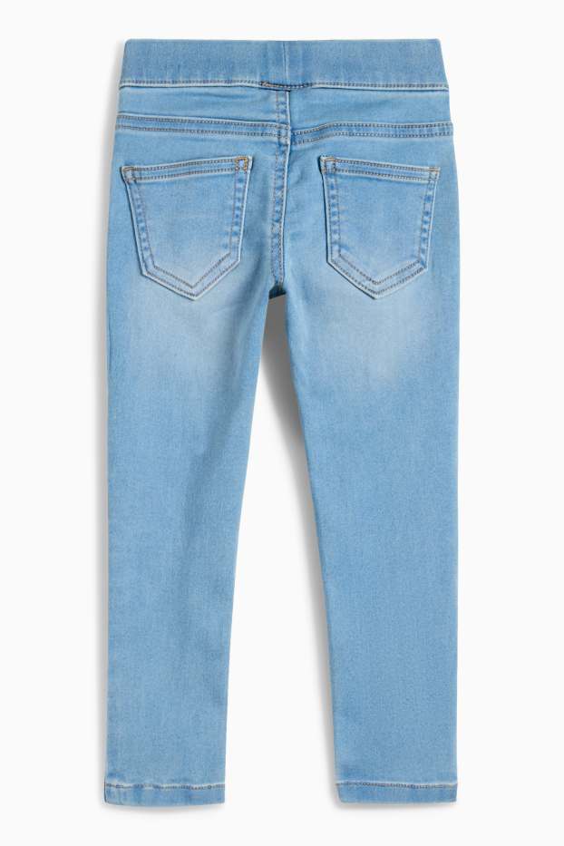 Copii - Fete - Câine - jegging jeans - denim-albastru deschis