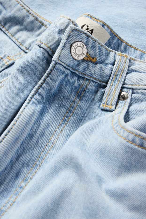Femei - Wide leg jeans - talie înaltă - denim-albastru deschis