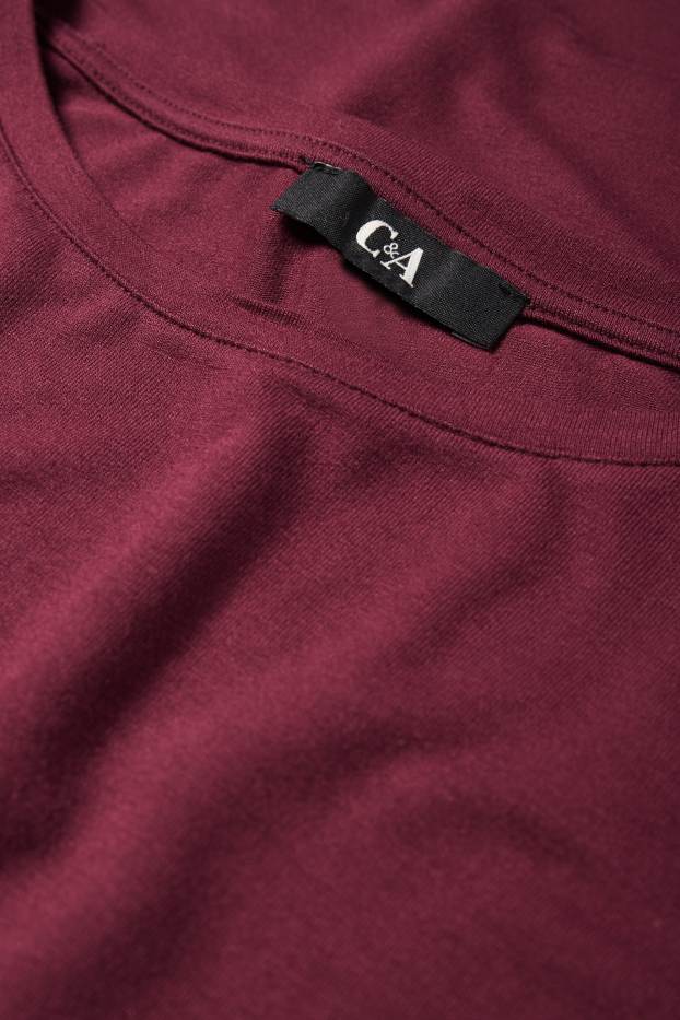 Femei - Tricou - regular fit - vișiniu