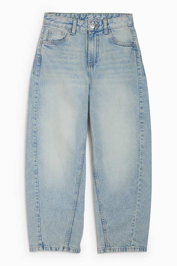 Copii - Fete - Balloon jeans - denim-albastru deschis