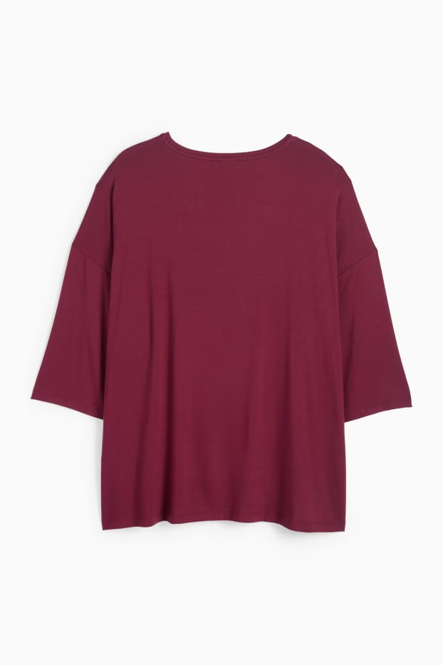 Femei - Tricou - regular fit - vișiniu