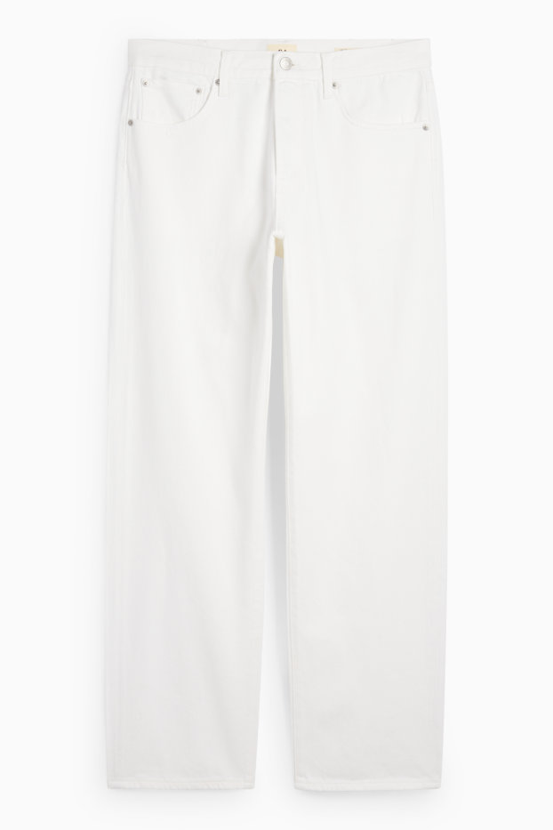 Bărbați - Relaxed jeans - alb