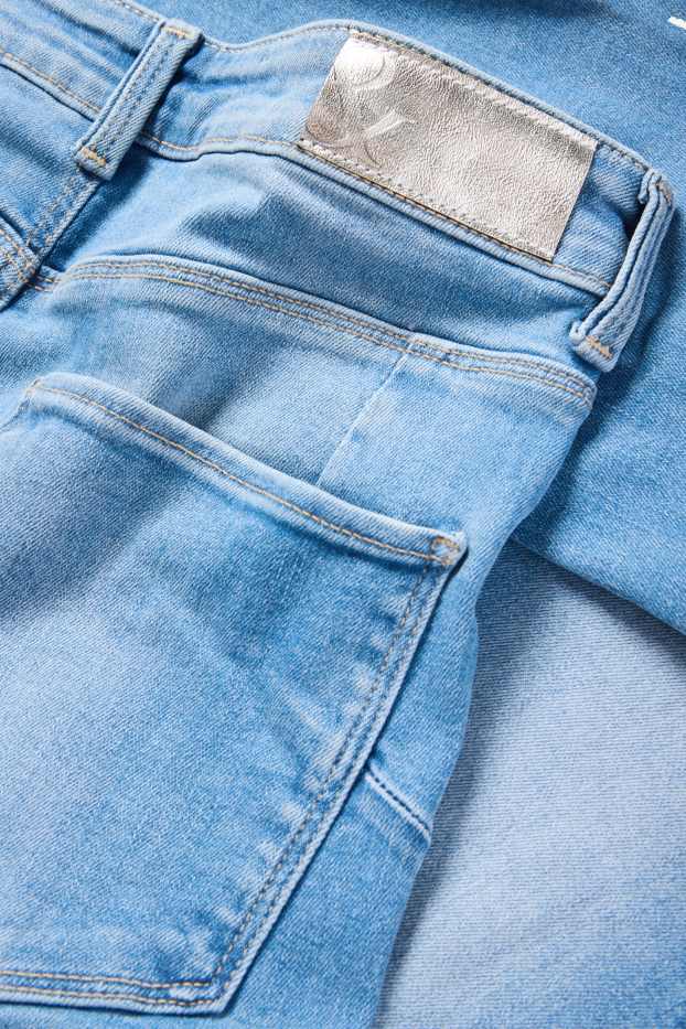 Femei - Slim jeans - talie medie - jeans modelatori - LYCRA® - denim-albastru deschis