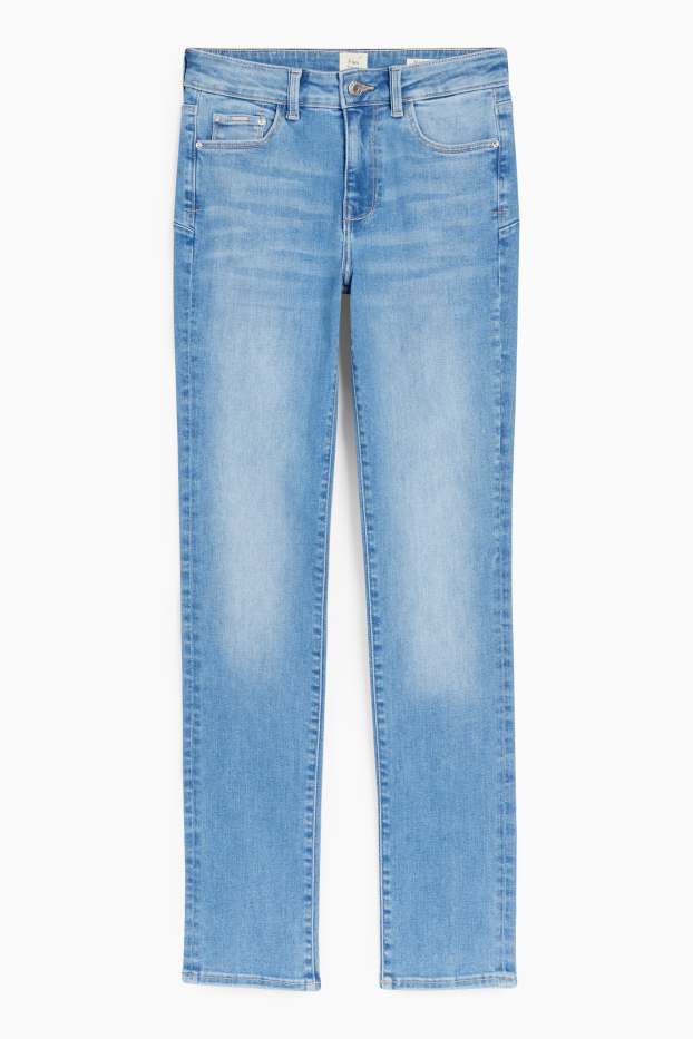 Femei - Slim jeans - talie medie - jeans modelatori - LYCRA® - denim-albastru deschis