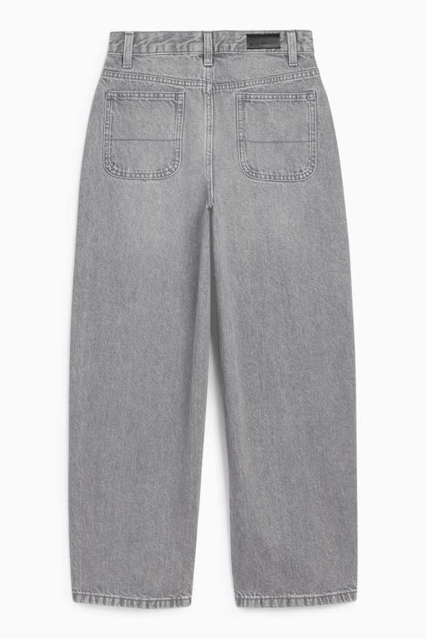 Copii - Fete - Balloon jeans - denim-gri deschis
