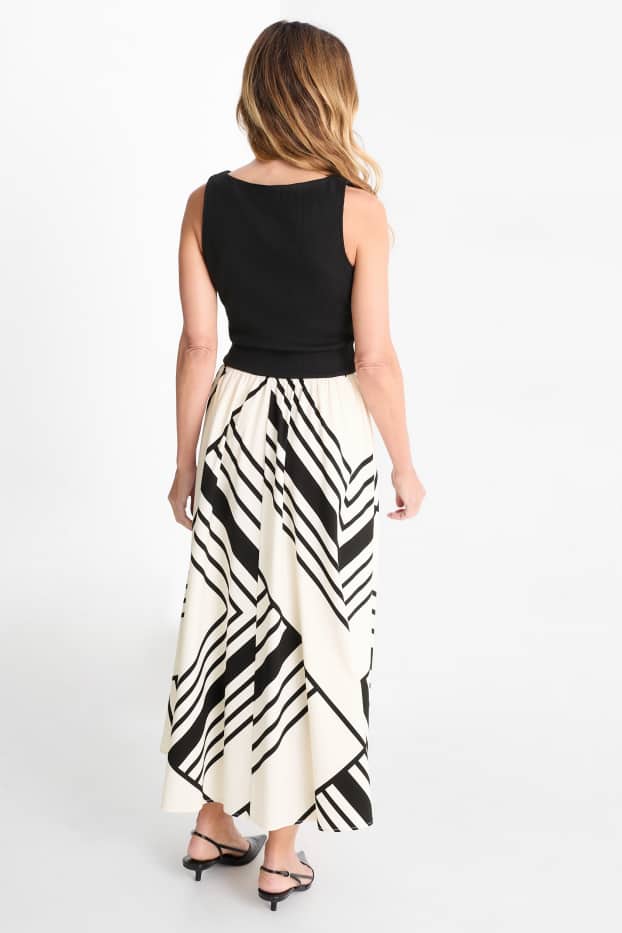 Femei - Rochie fit & flare - cu model - negru / nej