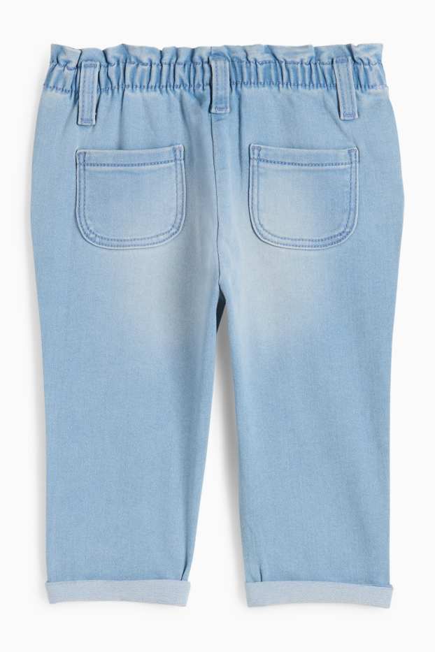 Bebeluși - fete - Fundă - jeans bebeluși - albastru