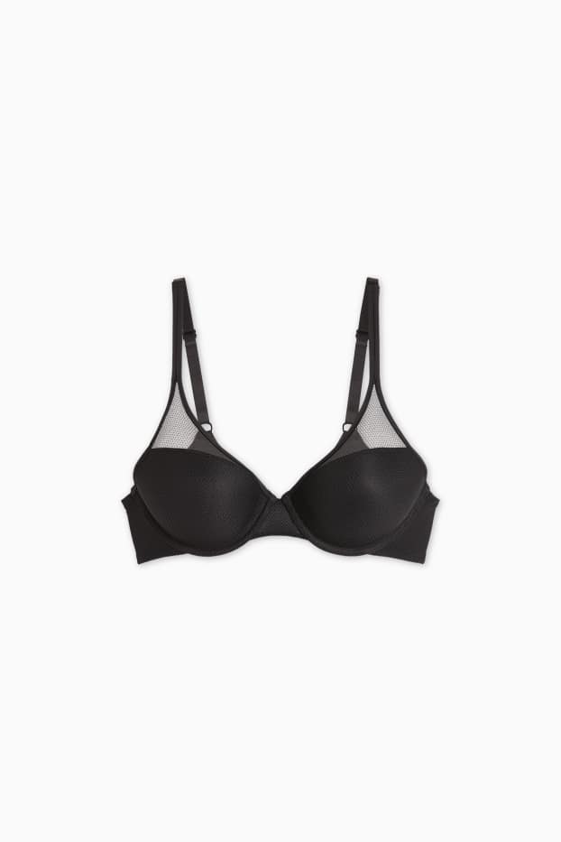 Women - Underwire bra - PLUNGE - black