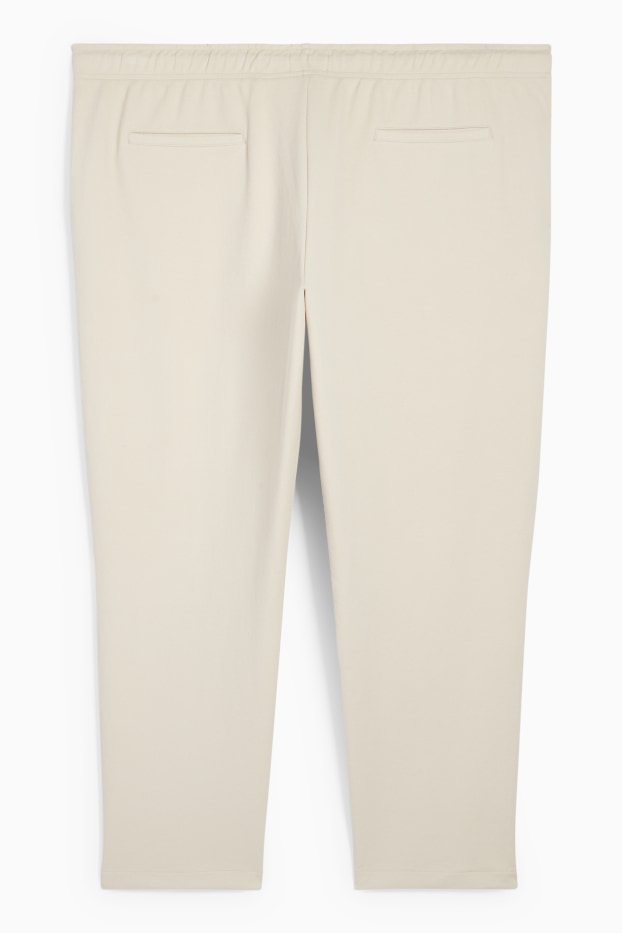 Bărbați - Pantaloni de trening - structurați - bej deschis