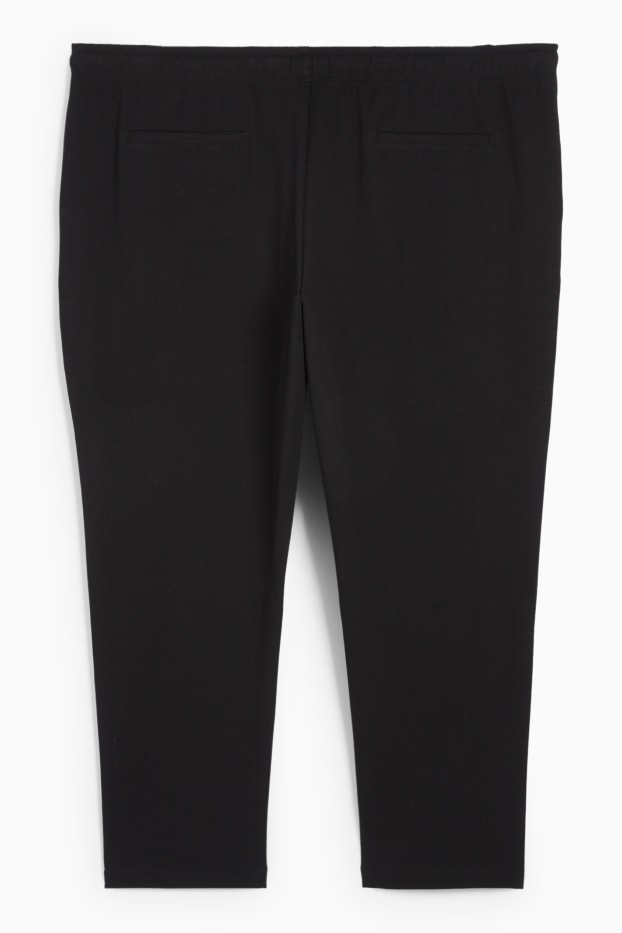 Bărbați - Pantaloni de trening - structurați - negru