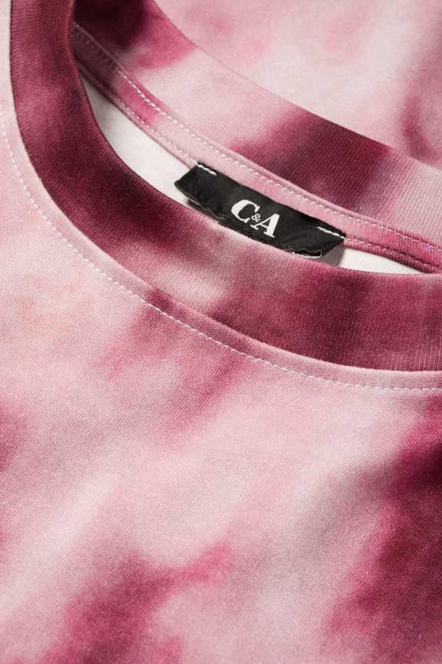 Femei - Tricou - slim fit - cu model - roz / roz