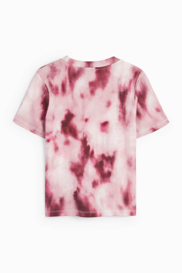Femei - Tricou - slim fit - cu model - roz / roz
