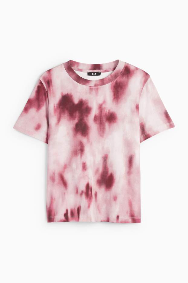 Femei - Tricou - slim fit - cu model - roz / roz