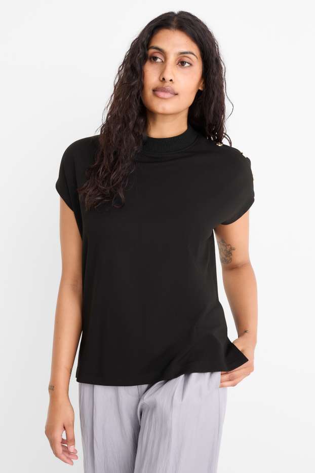 Femei - Tricou - regular fit - negru