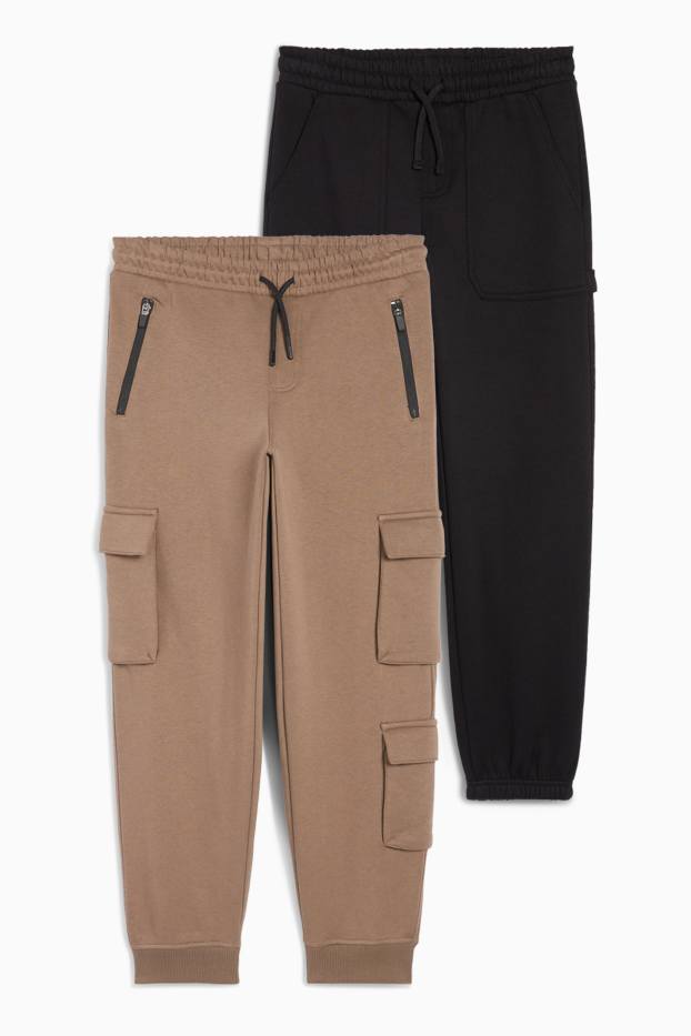Copii - Băieți - Multipack 2 perechi - pantaloni de trening - maro