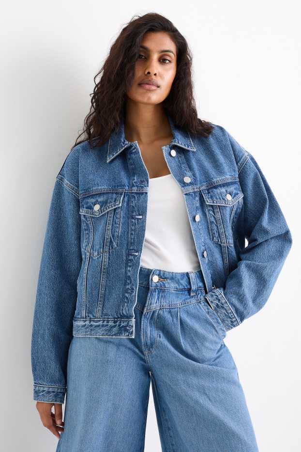 Femei - Jachetă din denim - denim-albastru