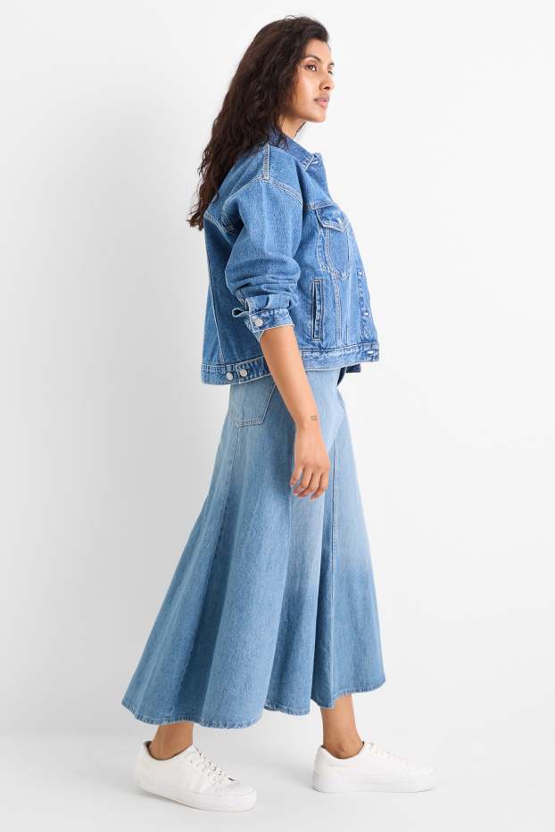 Femei - Fustă de blugi - denim-albastru