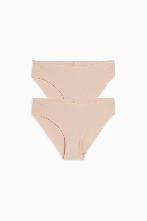 Damen - Multipack 2er - Invisible Slip - beige