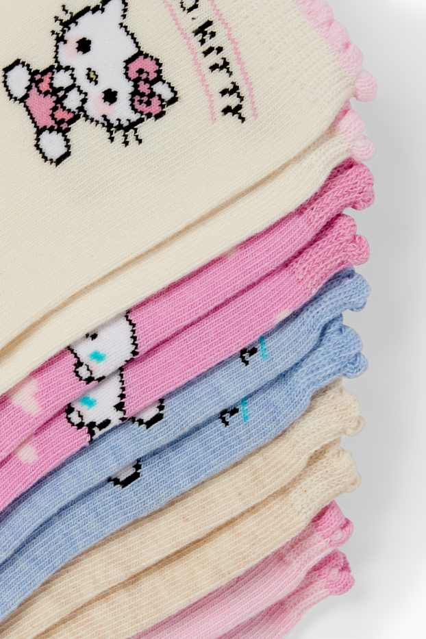 Copii - Fete - Multipack 5 perechi - Hello Kitty and Friends - șosete cu motive - roz