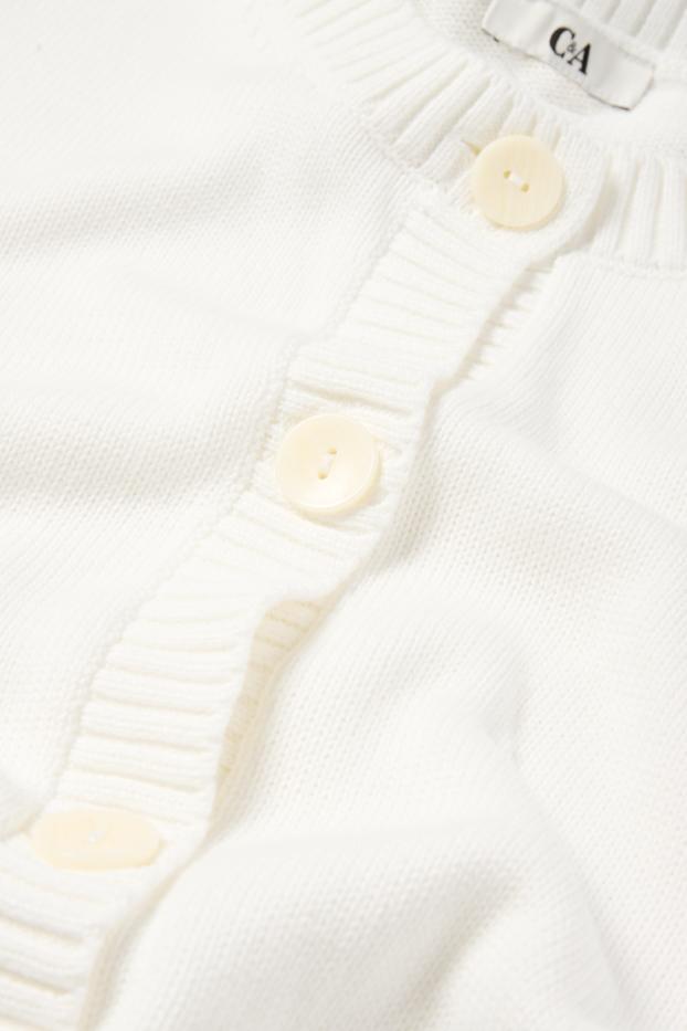 Femei - Cardigan tricotat - alb