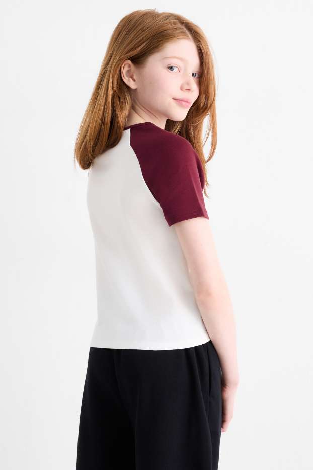 Copii - Fete - Vancouver - tricou cu mânecă scurtă - alb