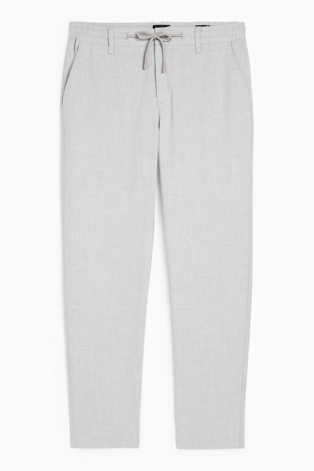 Bărbați - Chino - tapered fit - gri deschis