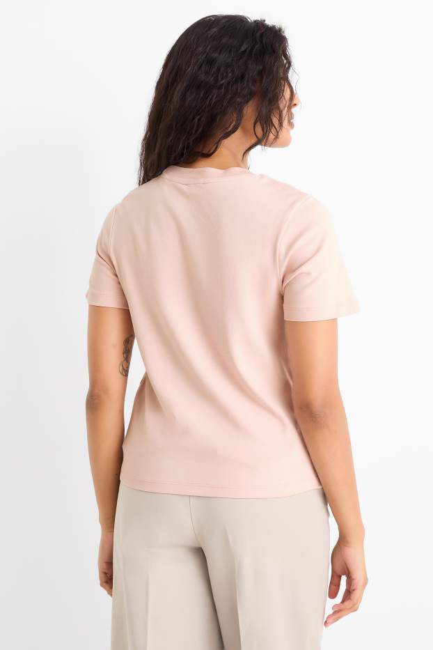 Dámské - Tričko - regular fit - růžová