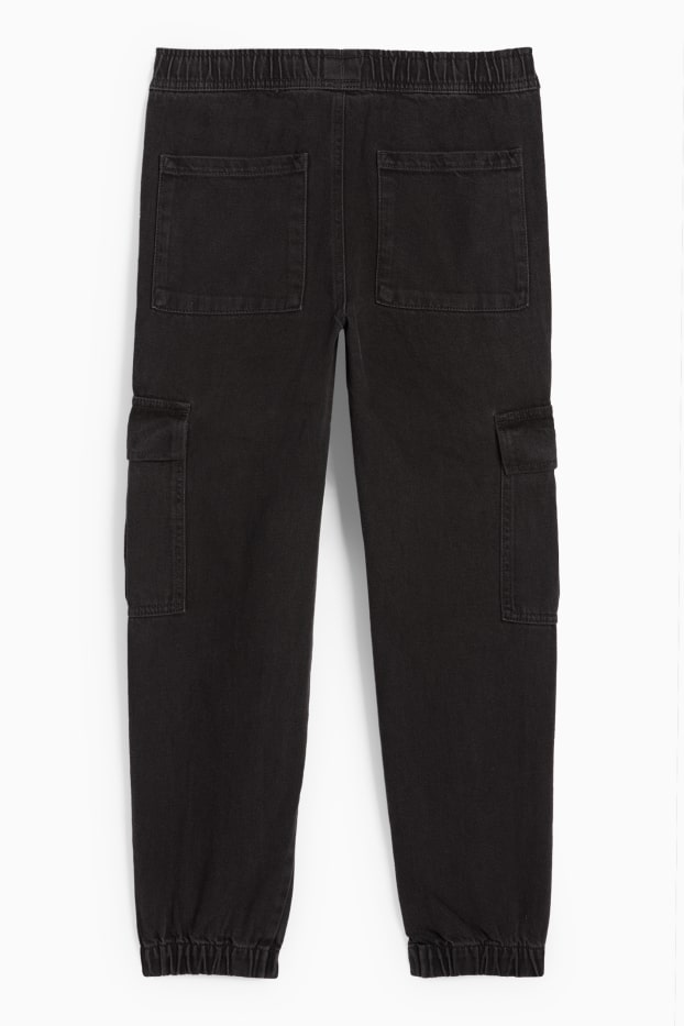 Copii - Băieți - Cargo jeans - negru