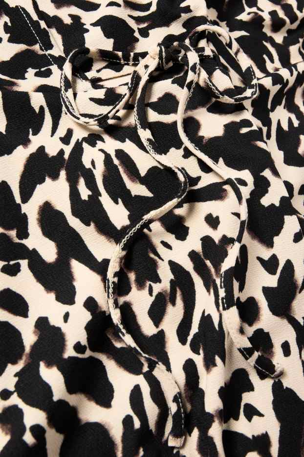 Femei - Rochie petrecută - cu model - negru / nej