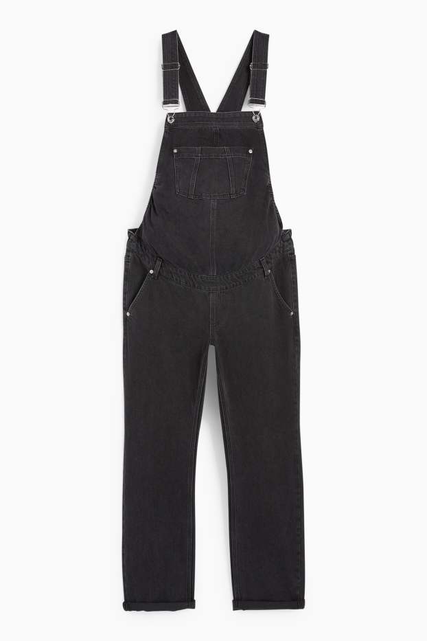 Femei - Salopetă din denim gravide - denim-gri închis