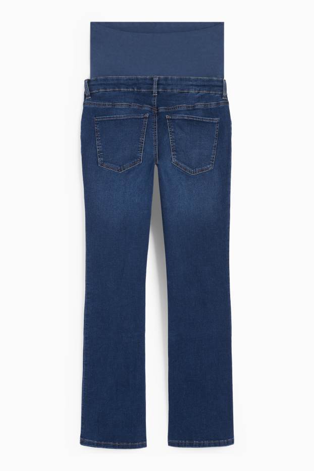 Femei - Jeans gravide - bootcut jeans - LYCRA® - denim-albastru