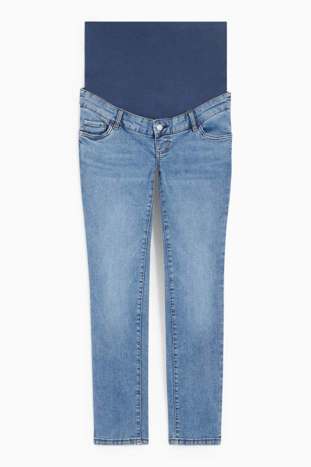 Femei - Jeans gravide - slim jeans - LYCRA® - denim-albastru