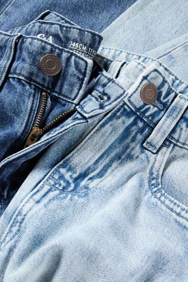 Copii - Băieți - Multipack 2 perechi - straight jeans - denim-albastru deschis