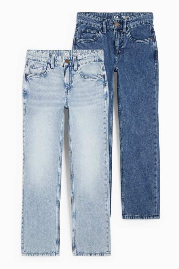 Copii - Băieți - Multipack 2 perechi - straight jeans - denim-albastru deschis