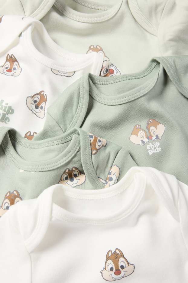 Bebeluși - băieți - Multipack 5 buc. - Chip și Dale - body bebeluși - verde