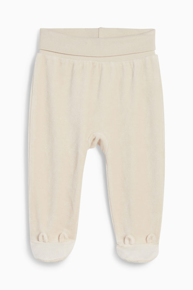 Unisex - Chip și Dale - pijama bebeluși - 2 piese - alb-crem