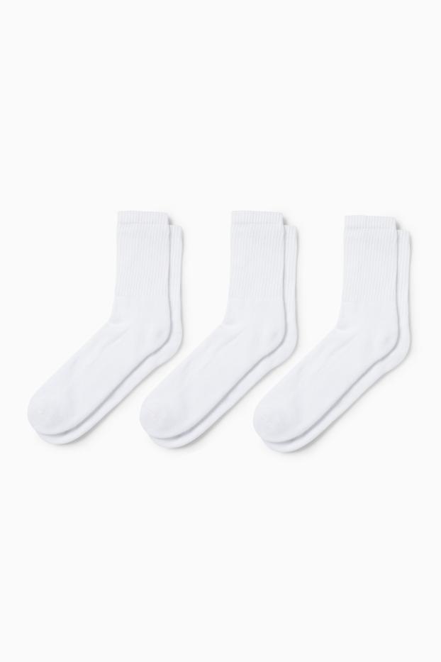 Femei - Multipack 3 perechi - șosete de tenis - alb